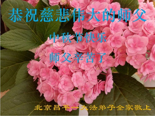 Image for article Falun Dafa Practitioners from Beijing Respectfully Wish Master Li Hongzhi a Happy Mid-Autumn Festival (18 Greetings)