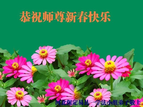 Image for article Praktisi Falun Dafa dari Kota Baoding dengan Hormat Mengucapkan Selamat Tahun Baru Imlek kepada Guru Li Hongzhi (27 Ucapan)