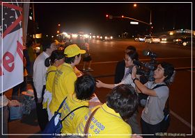 Image for article US Media Cover Falun Gong Protests During Chinese President's Visit