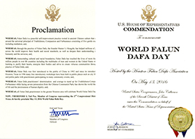Image for article U.S. Representatives in Texas Send Congratulations for World Falun Dafa Day