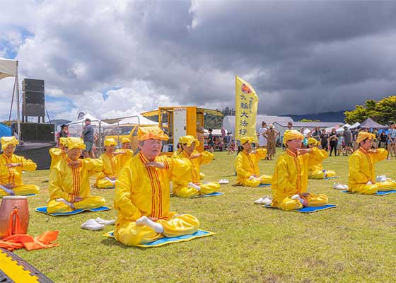 Image for article New Zealand: Practitioners Introduce Falun Dafa at Coromandel Keltic Fair