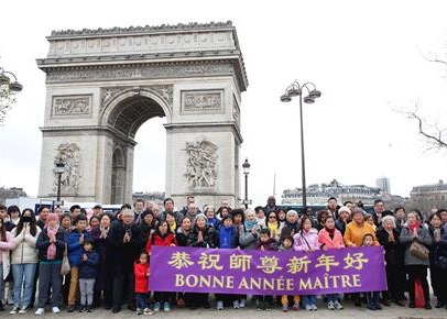 Image for article France: Practitioners Express Their Gratitude and Wish Master Li a Happy New Year