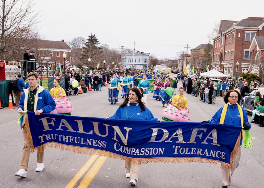 Image for article Orange County, New York: Falun Dafa Practitioners Commended for Participating in St. Patrick’s Day Parades