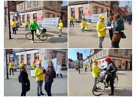 Image for article Latvia: Easter Weekend Event Informs People about the Persecution of Falun Dafa in China
