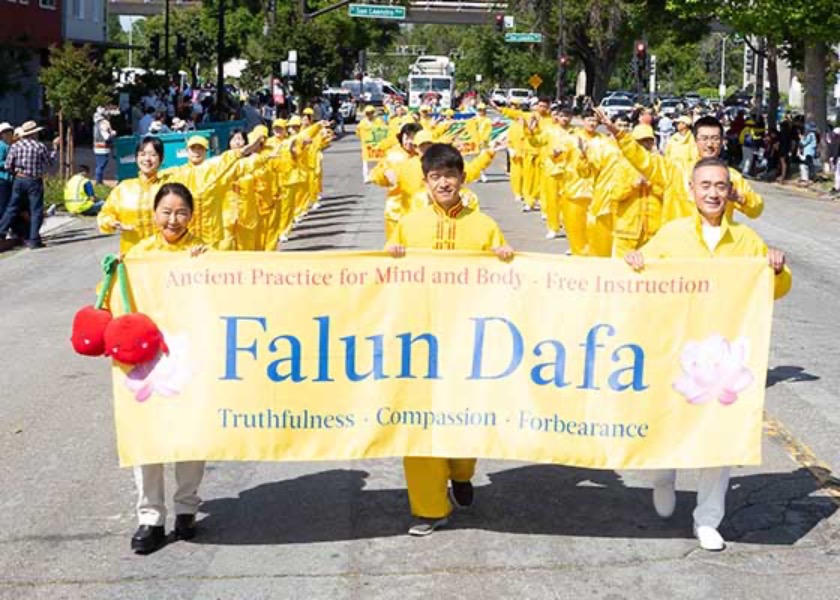 Image for article San Francisco: Falun Dafa Warmly Welcomed at Cherry Festival Parade
