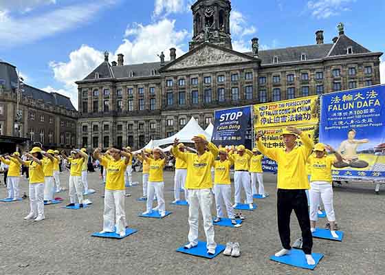 Image for article Netherlands: NGO's Issue Statements of Support During Event to Commemorate 24 Years of Peaceful Effort to End Persecution of Falun Dafa