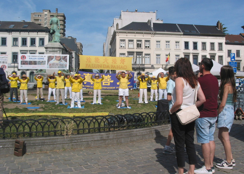 Image for article Belgium: Rally Near European Parliament Calls on Members to Help End Persecution of Falun Dafa