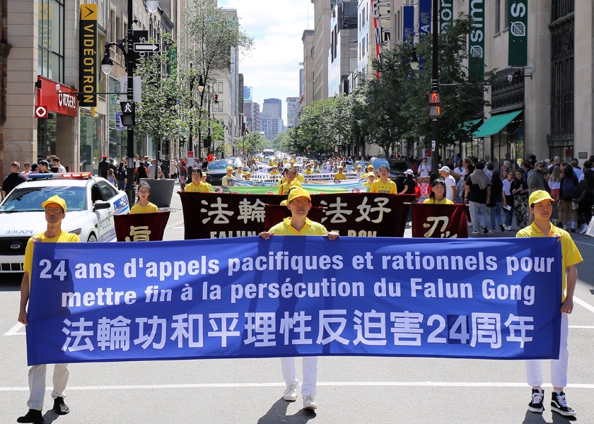 Image for article Montreal, Canada: Parade Commemorates 24 Years of Practitioners' Call to End Persecution