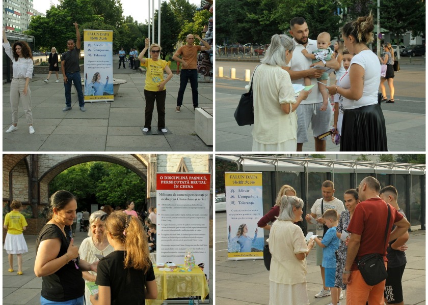 Image for article Bucharest, Romania: People Encourage Falun Dafa Practitioners in China to Persist in Their Faith