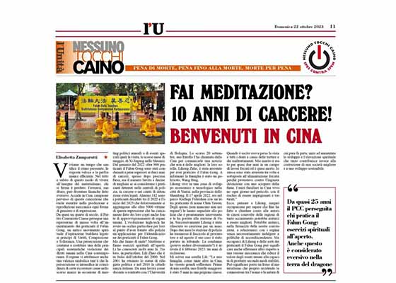 Image for article Former Member of Italian Parliament Speaks Up on China’s Persecution of Falun Gong
