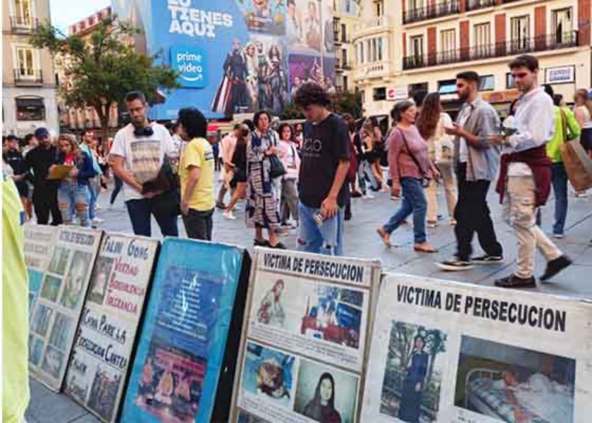 Image for article Spain: Exposing the Persecution of Falun Dafa During Event in Madrid’s City Center