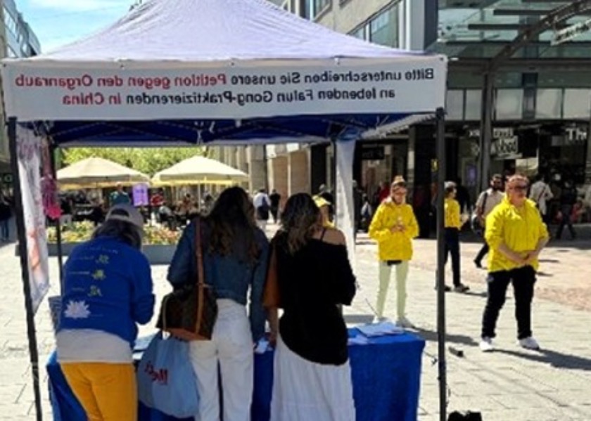 Image for article Saarbrücke, Germany: People Condemn the CCP-Sanctioned Forced Organ Harvesting
