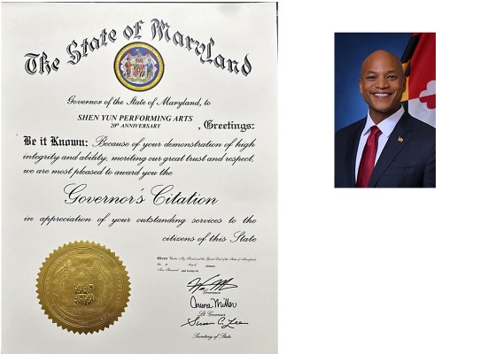 Image for article Maryland Governor Issues Citation Marking 20th Anniversary of Shen Yun Performing Arts