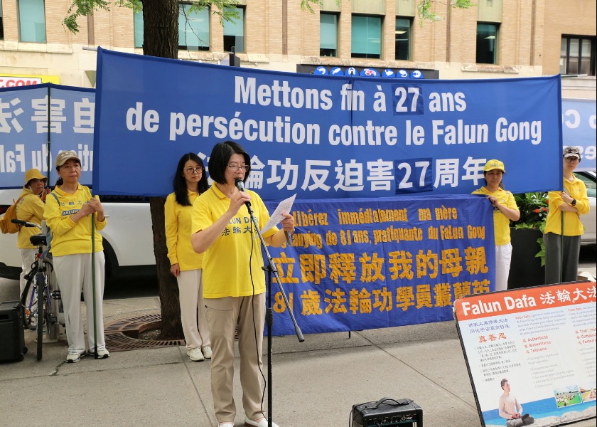 Image for article Rally in Front of Chinese Consulate in Montreal Calls to End Persecution of Falun Gong