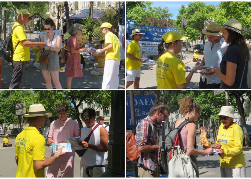 Image for article People in Paris Voice Support at Rally Calling for End to 27-Year Persecution of Falun Gong
