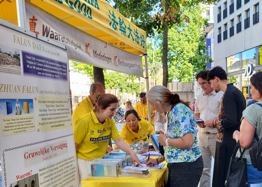 Image for article Belgium: More People Need to Know About the Persecution of Falun Gong
